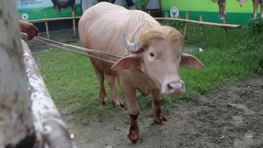 Buffalo compared to Donald Trump because of its blonde hair.