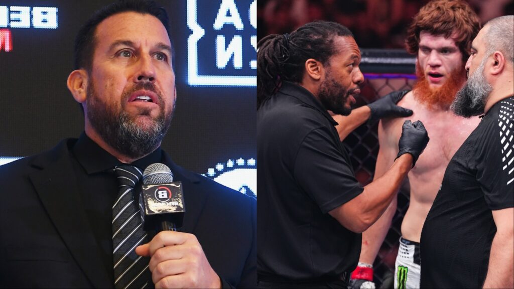 'Big' John McCarthy and referee Herb Dean