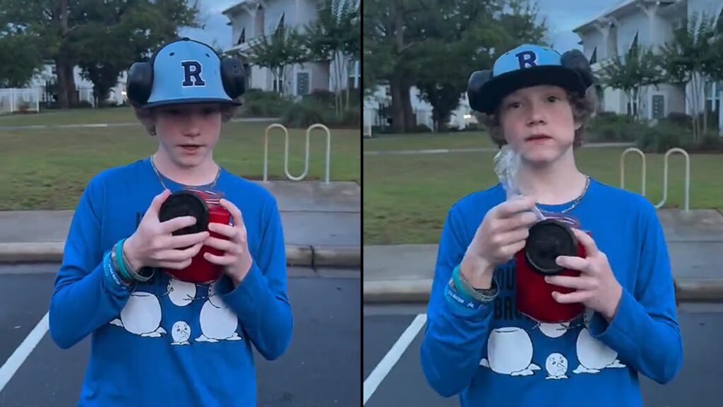 The boy in the viral 'dih bih gah' meme.