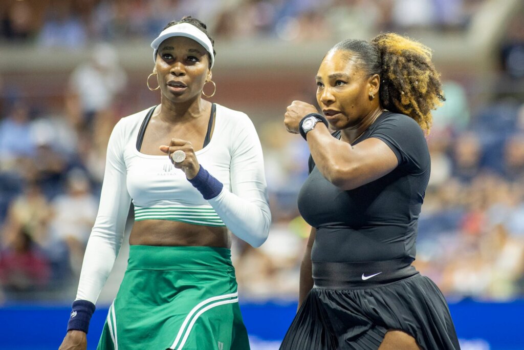 Chanda Rubin reacts after Venus Williams decides to play doubles with Alex Eala rather than Serena