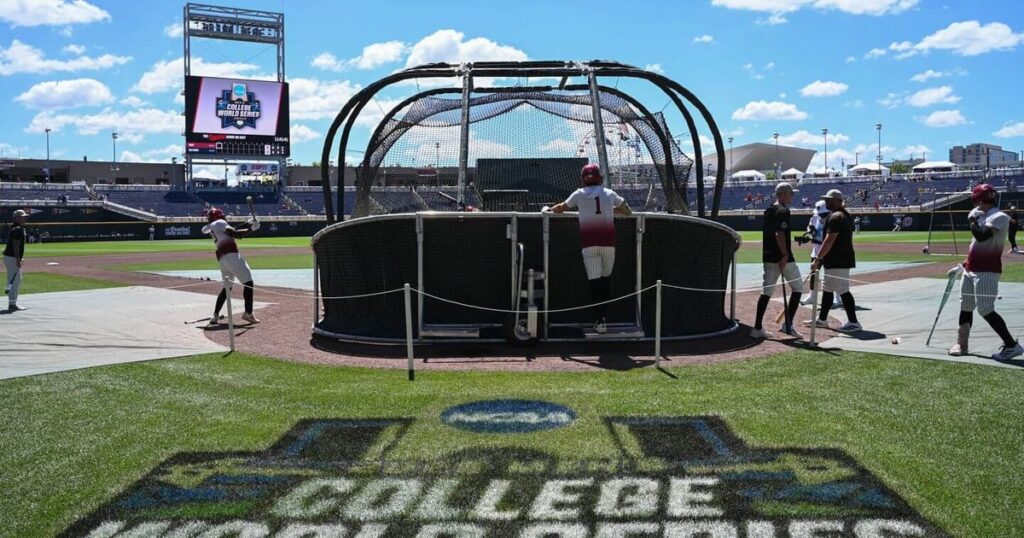 College World Series scores, live updates: Ole Miss-Troy tied in second; North Carolina vs. West Virginia later