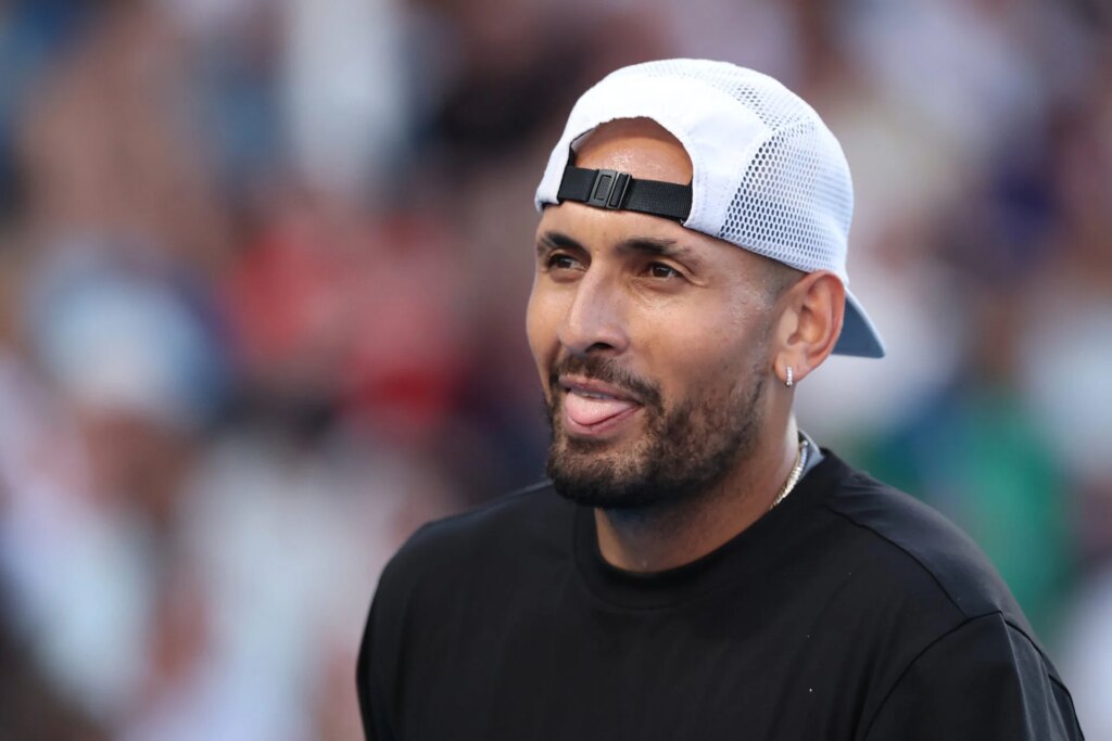 ‘Emotional’ Nick Kyrgios reacts after winning his first game back on grass against Corentin Moutet 'Emotional' Nick Kyrgios reacts after winning his first game back on grass against Corentin Moutet