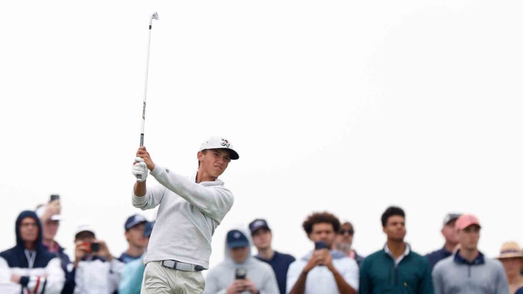 He’s 17. Tiger Woods’ son is his pal. And he’s contending at U.S. Open