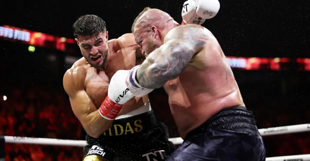 Highlights! Tommy Fury Barely Edges Out Eddie Hall In Sloppy Slugfest Highlights! Tommy Fury Barely Edges Out Eddie Hall In Sloppy Slugfest