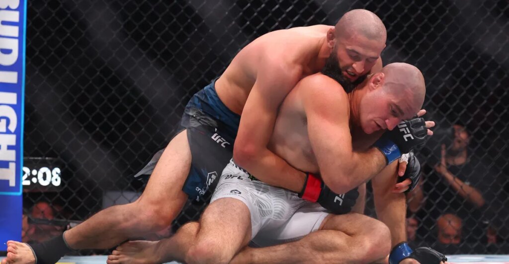 Khamzat tells Sean Strickland ‘don’t run’ from UFC 328 rematch, best fans can do is Joe Pyfer at APEX