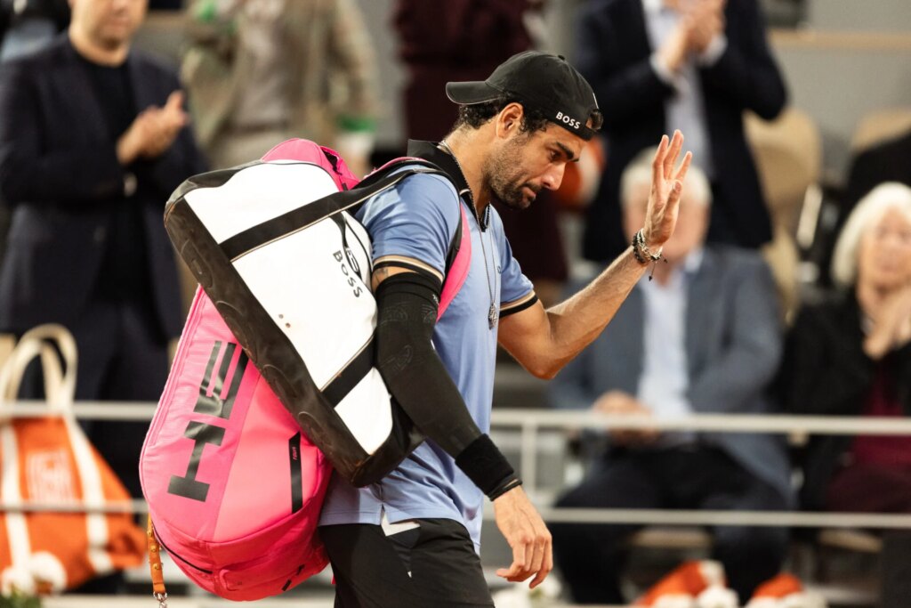 Matteo Berrettini gets emotional after retiring with new injury at Roland Garros, ‘I’m so tired of it’