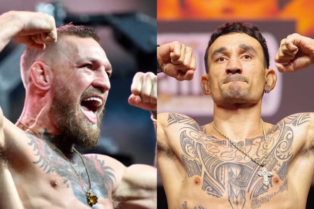 Conor McGregor and Max Holloway weigh in