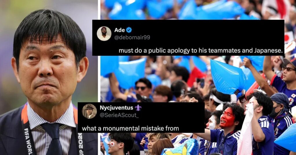 Fans were outraged by a Japan star