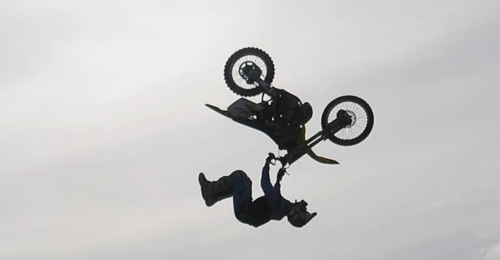 Nitro Circus stuntman Travis Pastrana is backflipping his dirt bike over South Lawn for UFC White House Nitro Circus stuntman Travis Pastrana is backflipping his dirt bike over South Lawn for UFC White House