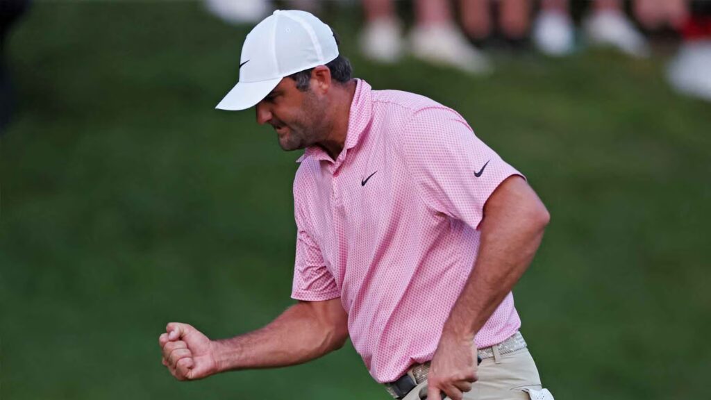 Scottie Scheffler's clutch par saves set up Travelers playoff vs. Viktor Hovland