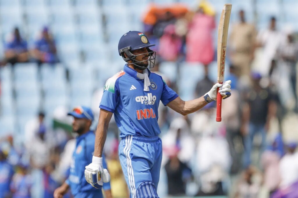 Shubman Gill has reached his 19th ODI fifty (Image via X/@BCCI)