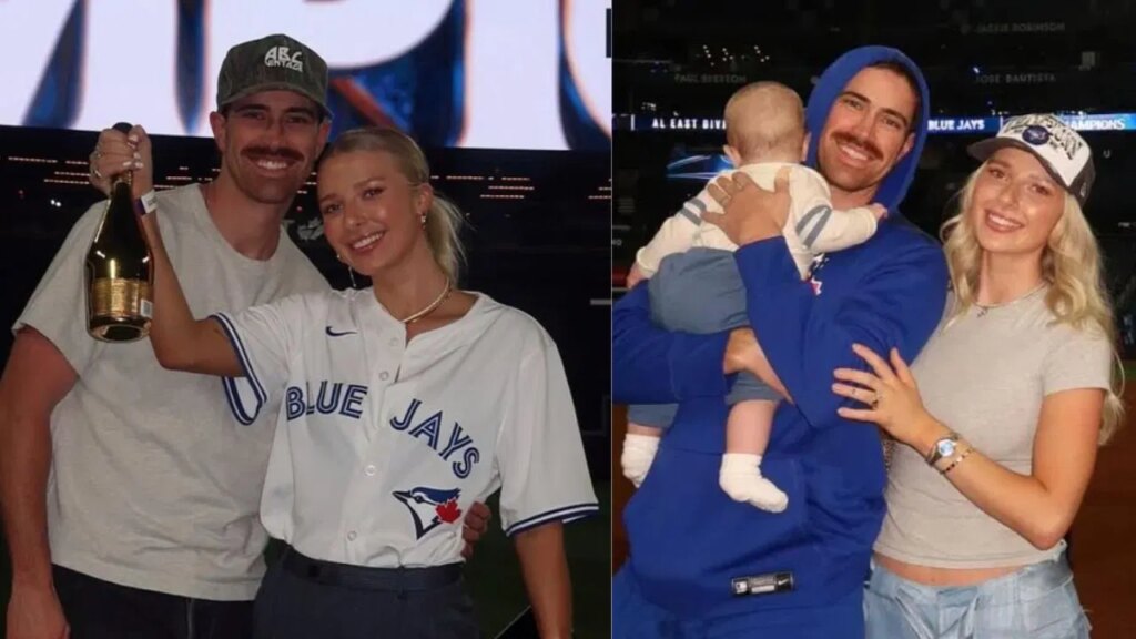 Shane Bieber with his wife, Kara (Images via Instagram.com/@karamaxinebieber)