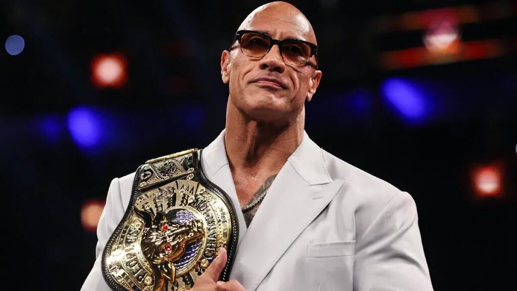 The Rock at WWE Hall of Fame 2024 Ceremony - Source: WWE.com