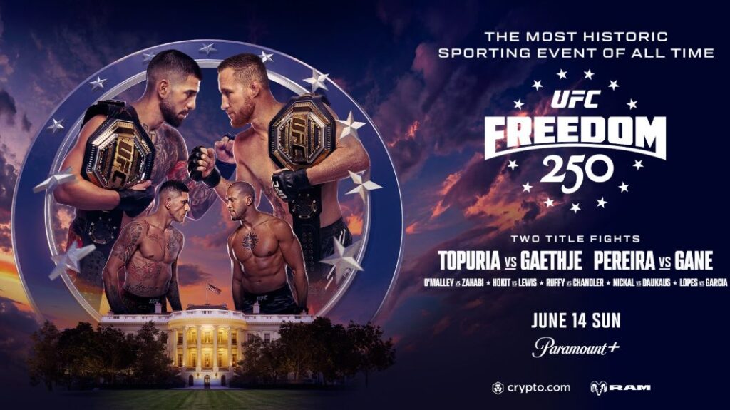 UFC Freedom 250, Results, Ilia Topuria, Justin Gaethje, UFC