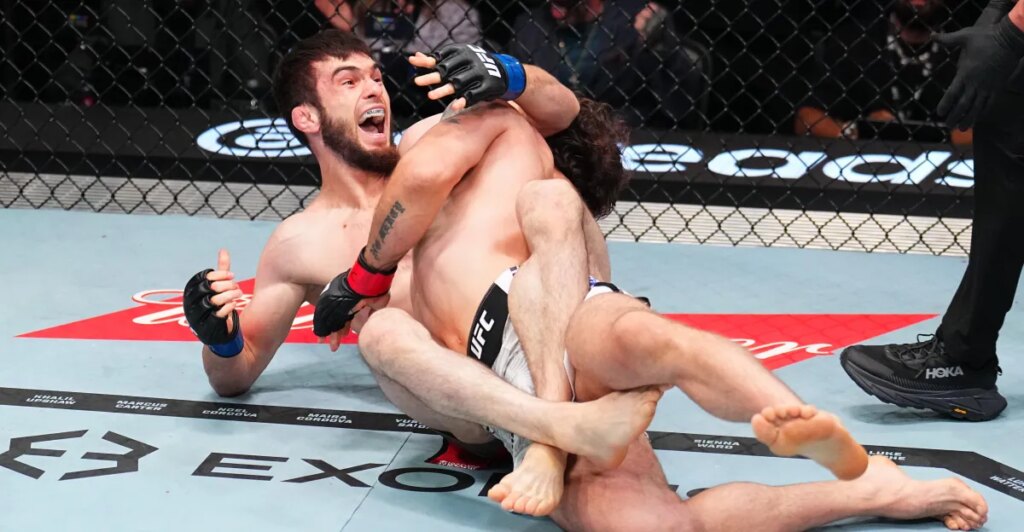 UFC Vegas 119 video: Murtazali Magomedov pulls off rare Scottish twister submission to tap Melsik Baghdasaryan UFC Vegas 119 video: Murtazali Magomedov pulls off rare Scottish twister submission to tap Melsik Baghdasaryan