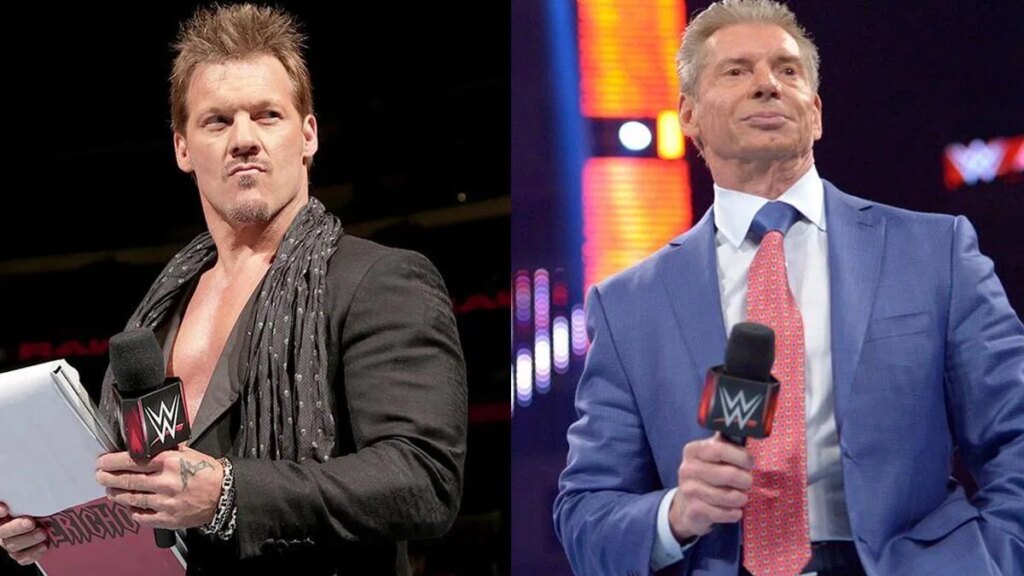 Chris Jericho &amp; Vince McMahon (Image via WWE.com)