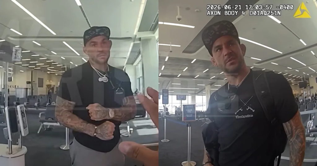 Watch: Dustin Poirier Airport Arrest Footage Reveals Heated Confrontation Watch: Dustin Poirier Airport Arrest Footage Reveals Heated Confrontation