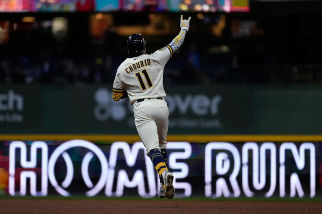 Yelich and Chourio homer as the Brewers beat the Guardians 9-4