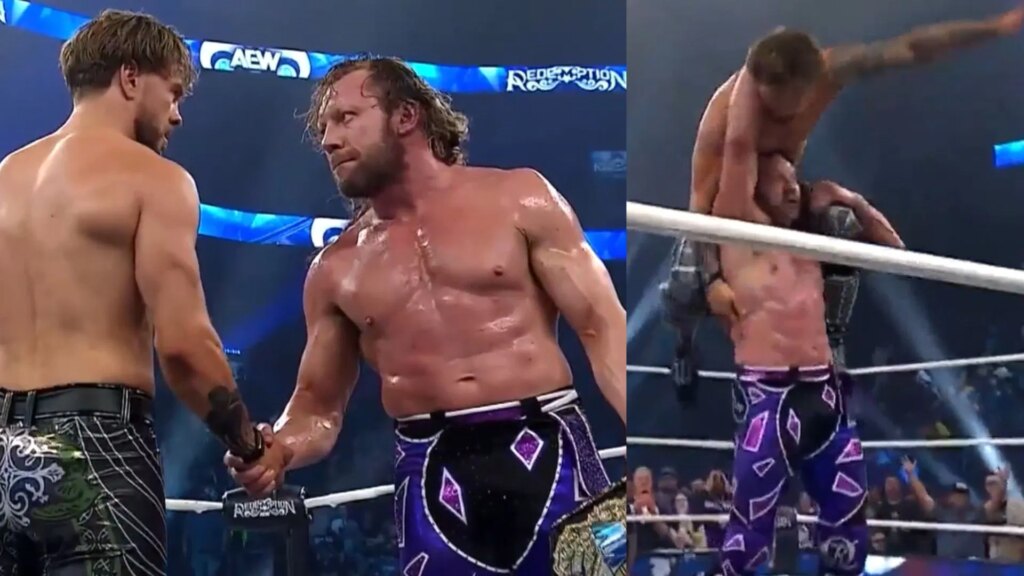Chaos erupted after the main event of Redemption 2026 (Image via X @AEW)