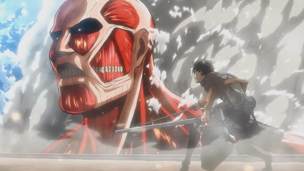 Attack on Titan turns Colossal Titan into a giant 6ft body pillow French fries on black plate