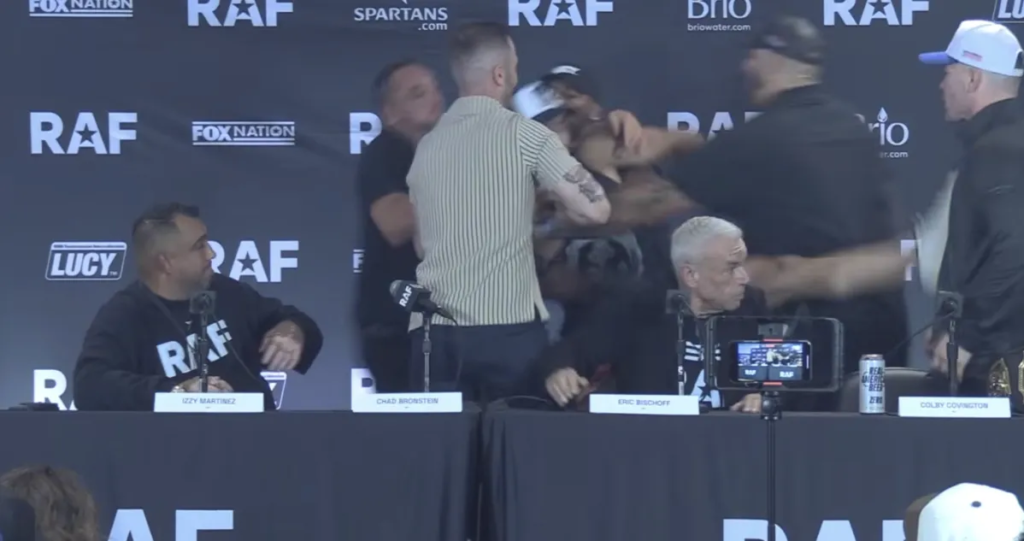 Belal Muhammad Attacks Colby Covington At RAF 11 Belal Muhammad Attacks Colby Covington At RAF 11