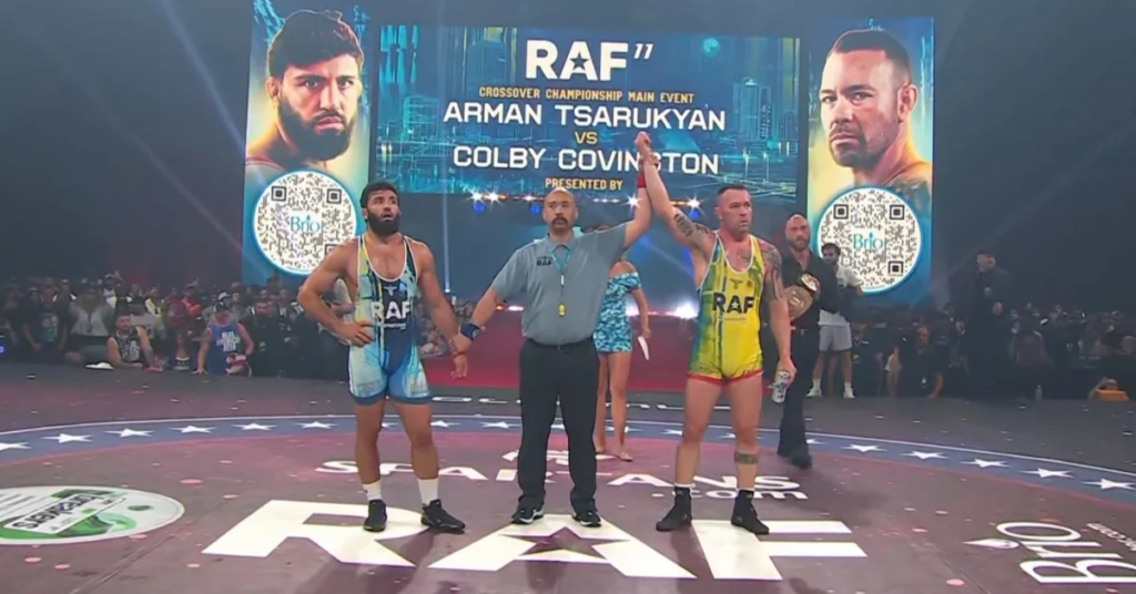 Colby Covington Crushes Arman Tsarukyan’s Undefeated Record At RAF 11 Colby Covington, Arman Tsarukyan