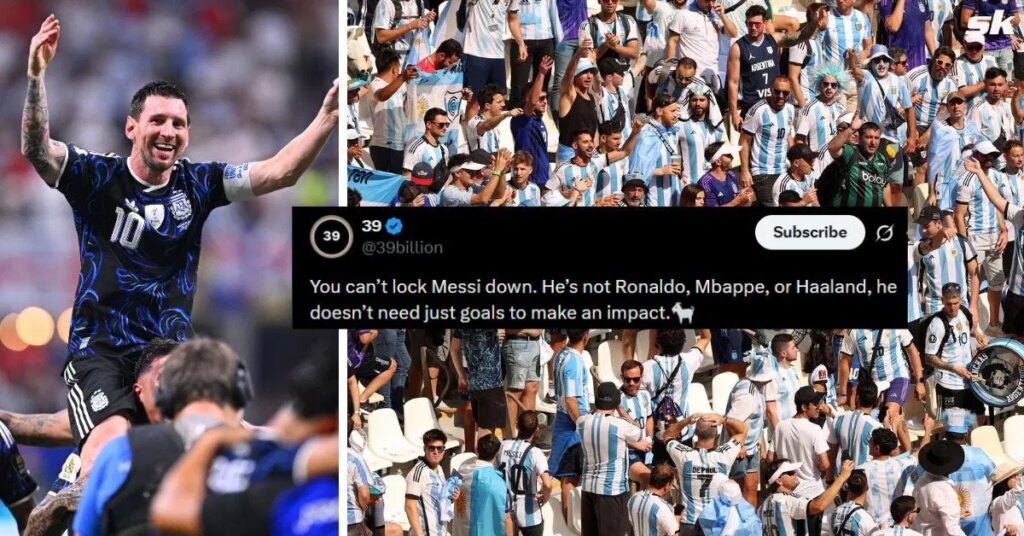 He’s not Ronaldo, Mbappe, or Haaland”, “Greatest athlete of all time Fans have praised Messi on X - Source: All images from Getty