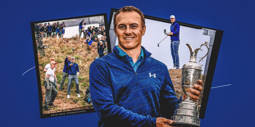 Jordan Spieth relives the 2017 Open Championship and his driving range drop Jordan Spieth relives the 2017 Open Championship and his driving range drop