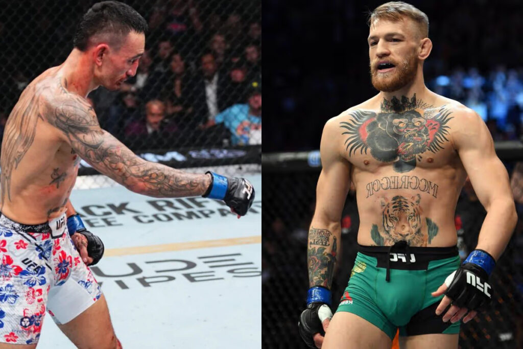 Max Holloway thinks Conor McGregor might bite on slugfest if he points down: “He has the energy to do it” Max Holloway thinks Conor McGregor would brawl with him if he points down at UFC 329