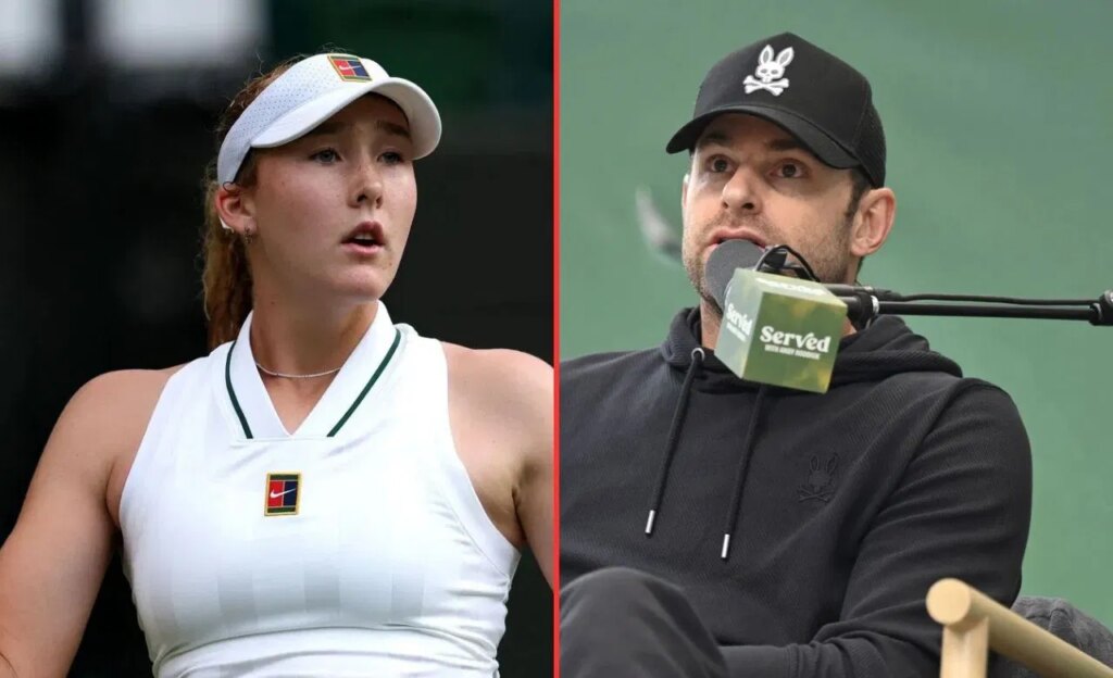 Mirra Andreeva (left), Andy Roddick (right), Sources: Getty