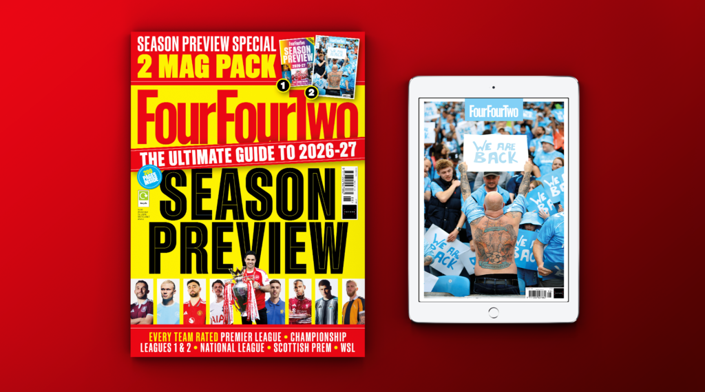 NEW ISSUE: Exclusive KSI interview, football’s celebrity owners, Harry Redknapp on Snoop Dogg, NY Cosmos, Leah Williamson and Antonin Panenka, plus Michail Antonio Q&A FourFourTwo