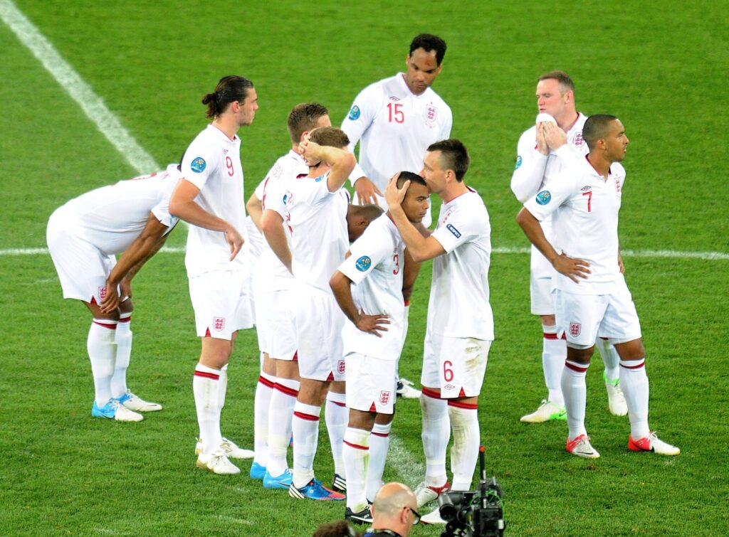 The Three Lions left-back missed from the spot at Euro 2012 The Three Lions left-back missed from the spot at Euro 2012
