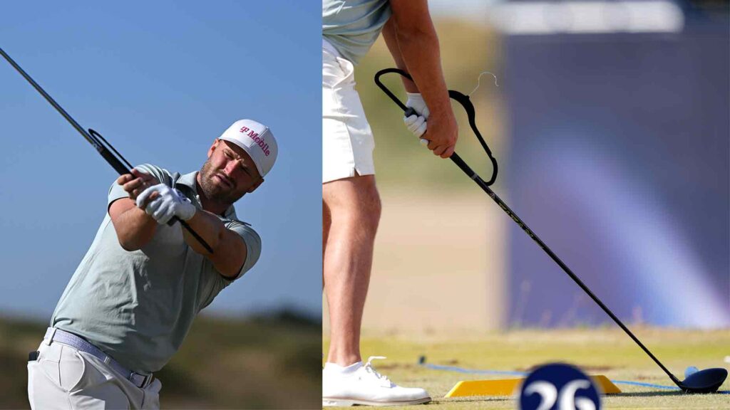 Wyndham Clark was using a coat hanger at the Open. Here’s why Wyndham Clark was using a coat hanger at the Open. Here's why