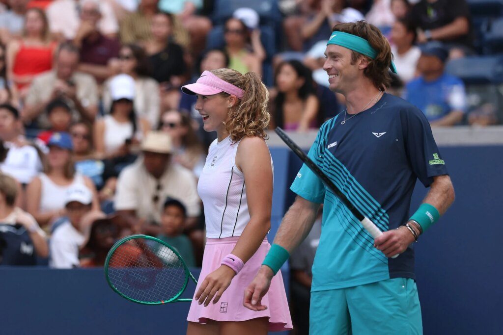 Andrey Rublev gives his verdict on Mirra Andreeva's performance in their US Open mixed doubles pairing