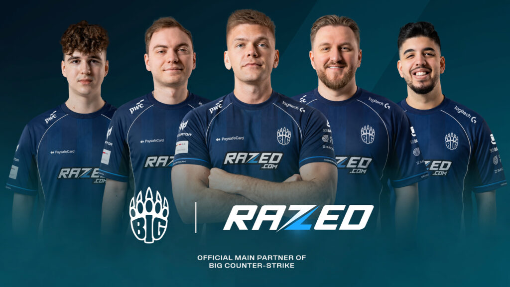 BIG just got a main sponsor upgrade, and your favorite CS2 pros are about to get more screen time big razed partnership