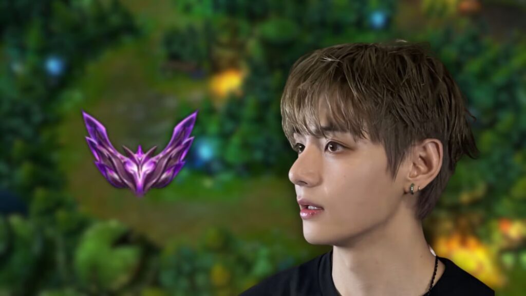 BTS’ V reaches Master rank in League of Legends while touring The arsonist escaping on his golf cart.