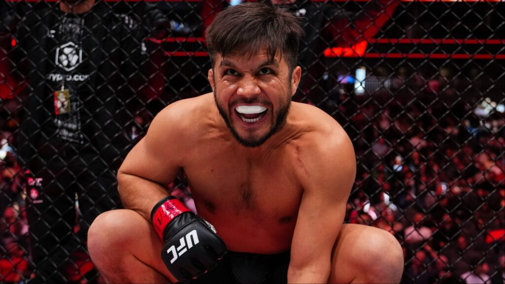 Henry Cejudo enters the Octagon for his fight at UFC 323