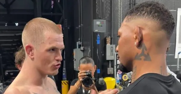Ian Machado Garry lectures Michael Morales backstage at UFC 330: ‘The shit you talk… make sure you back it up’ Ian Machado Garry lectures Michael Morales backstage at UFC 330: ‘The shit you talk… make sure you back it up’