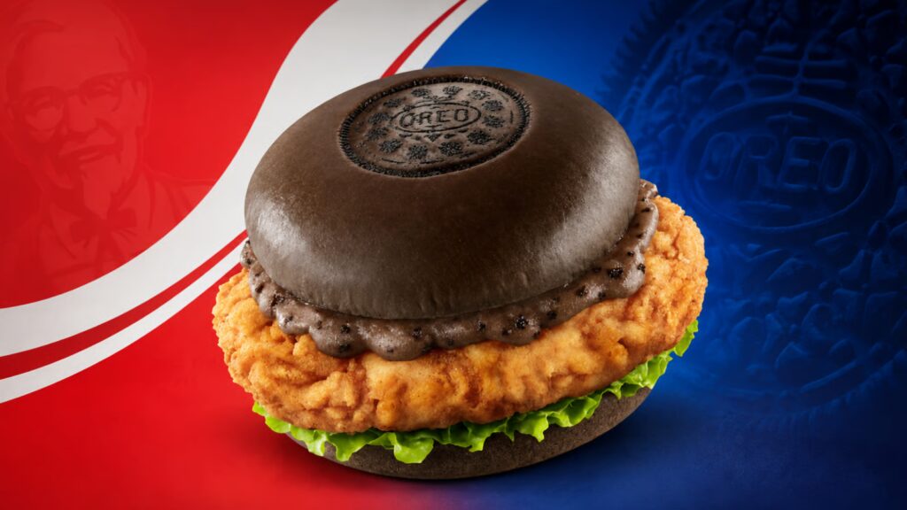 kfc oreo chicken burger