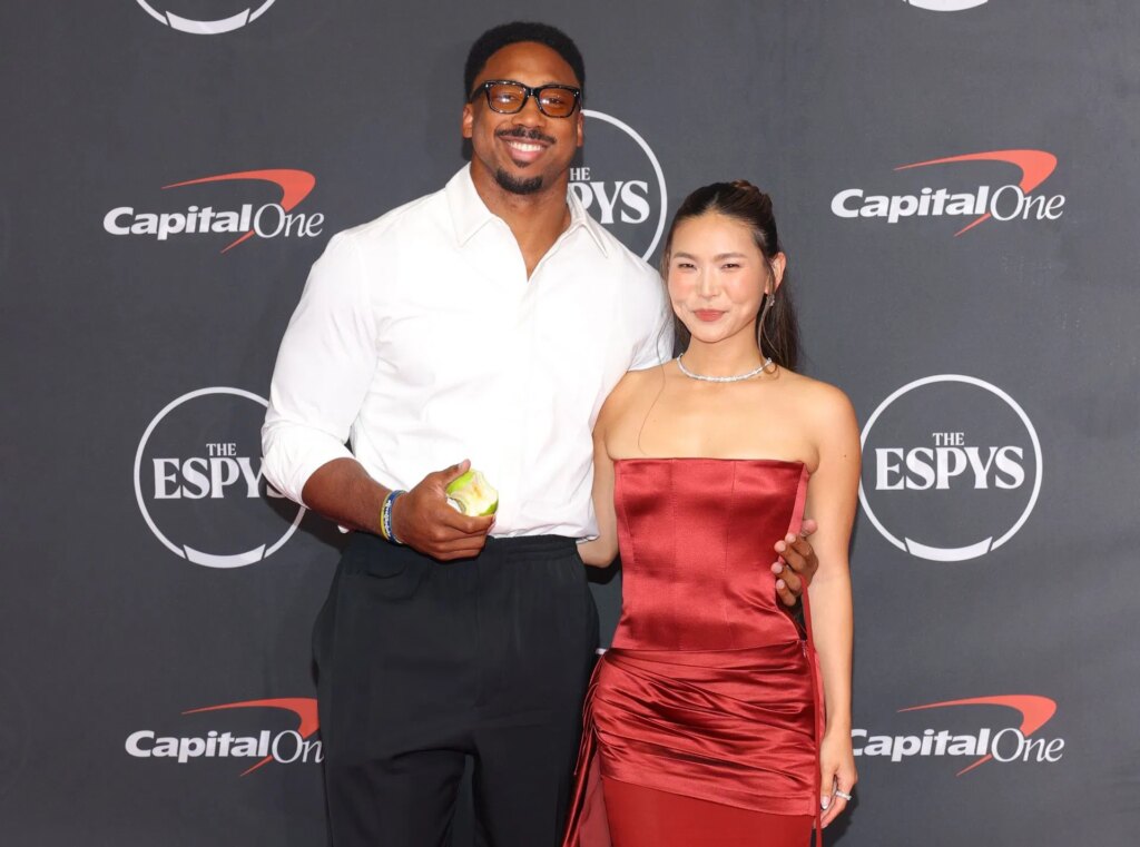 Myles Garrett’s gf Chloe Kim shows off rare Pokémon cards collection after day out with Rams star DE 2026 ESPY Awards - Arrivals - Source: Getty