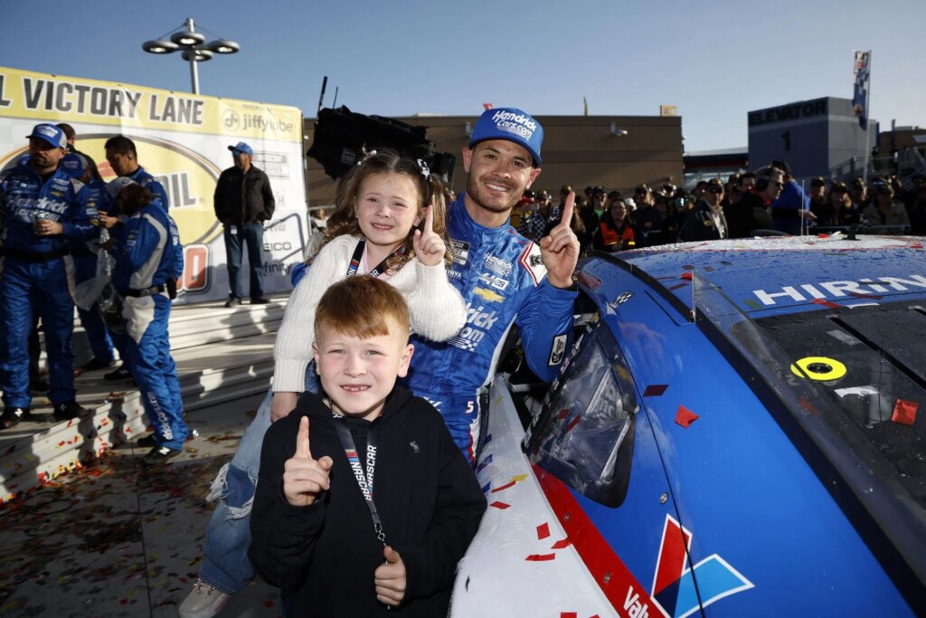 “You s**k at NASCAR”: Kyle Larson details his daughter Audrey talking smack to him NASCAR Cup Series Pennzoil 400 - Source: Getty