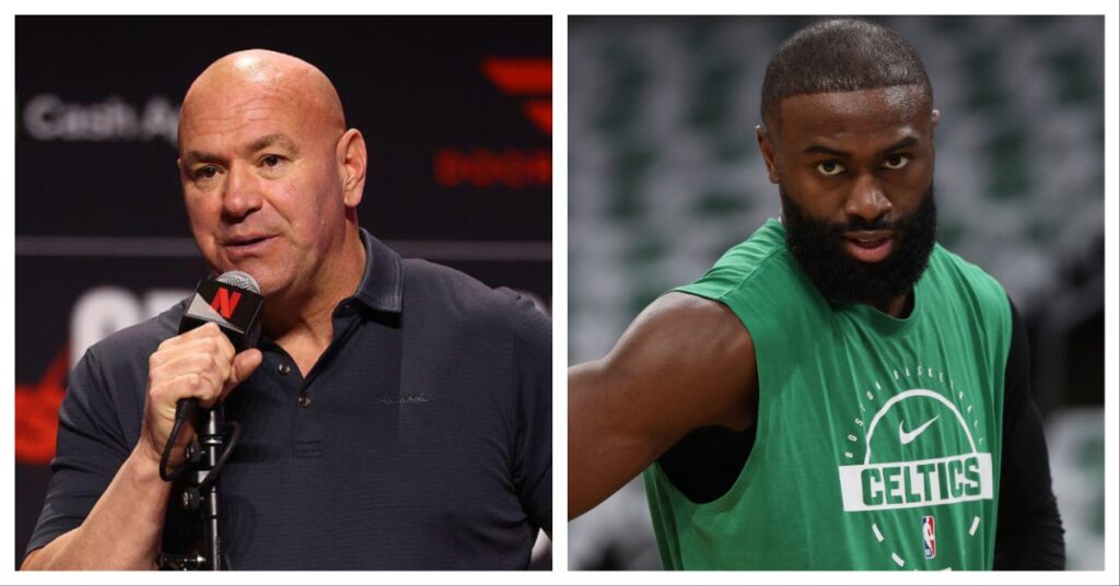 Dana White Celtics 76ers Jaylen Brown