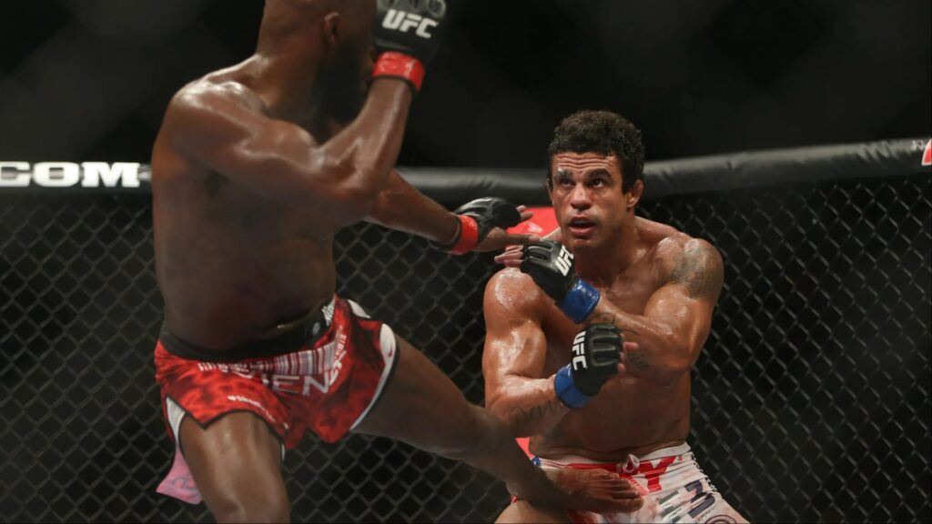 Former UFC champ scolds attempts to ban Jon Jones’ oblique kick technique Jon Jones kicks Vitor Belfort
