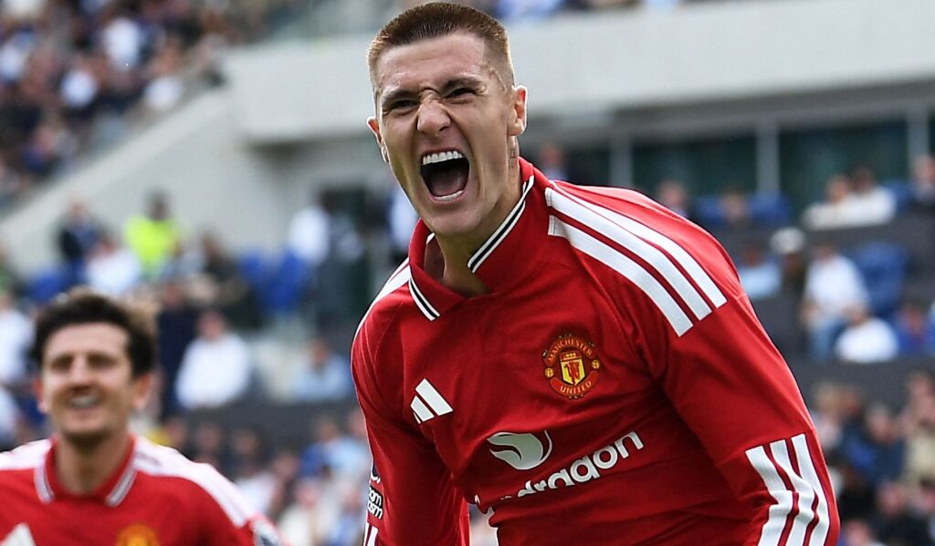 How to watch Manchester United vs Sabah for FREE: Live stream details Benjamin Sesko celebrates scoring the team's second goal during the English Premier League match against Everton at Hill Dickinson Stadium in Liverpool, north-west England on September 6, 2026