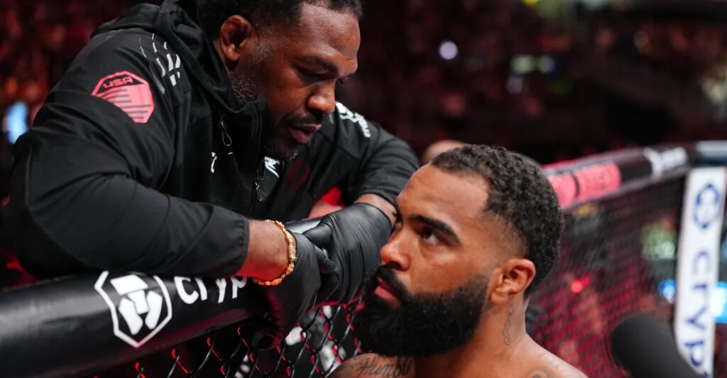 Jon Jones issues statement over Gable Steveson’s knockout loss, leaving the octagon immediately afterwards