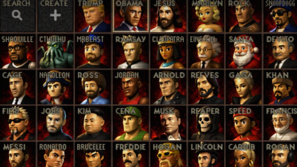 Super Smash Bros browser game has over 1000 fighters including Messi, Taylor Swift & Joe Rogan smash.fun fighters