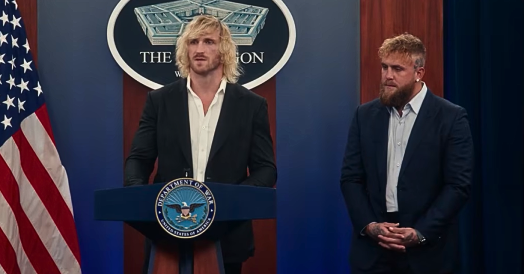 “The American Decade Of Embarrassment” Trump Team Mocked After Jake And Logan Paul Visit Pentagon “A Clown Show” Jake Paul Logan paul Pentagon