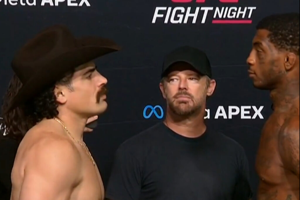 Luis Hernandez is seven pounds heavier than Sedriques Dumas going into UFC Vegas 121 on Saturday