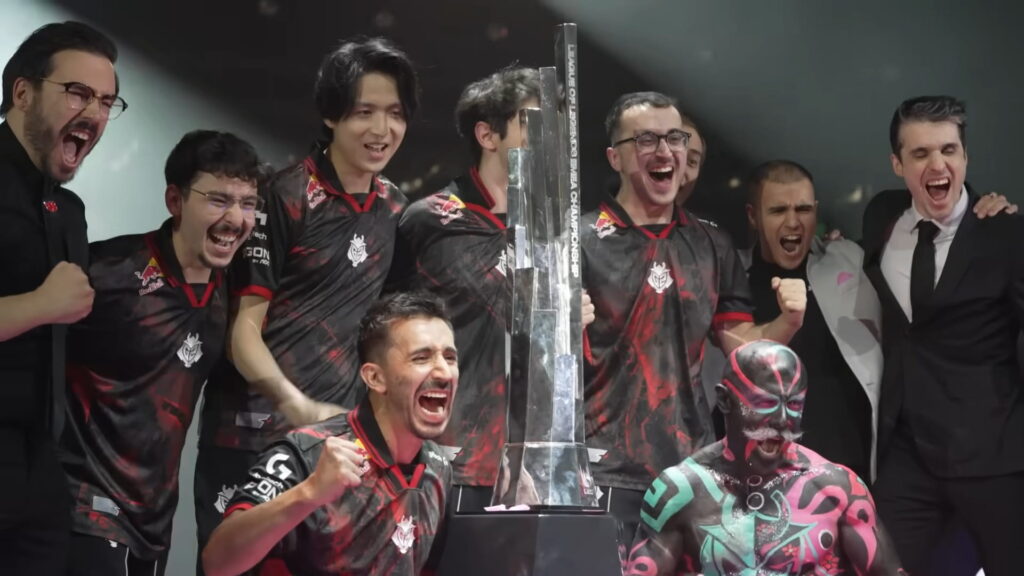 UK esports fans might finally get to use Polymarket and Kalshi without a VPN G2 Esports team celebrating around their League of Legends championship trophy