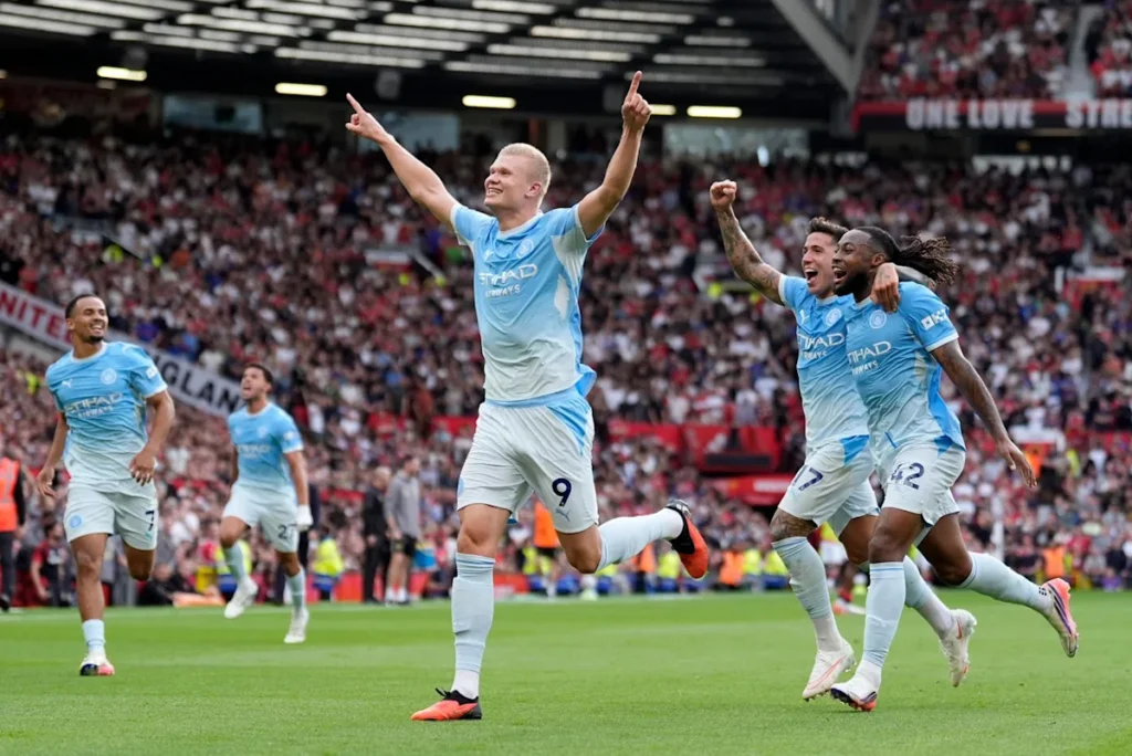 Why was Erling Haaland’s goal against Manchester United allowed to stand? There was confusion and a long delay before Haalands' goal was awarded (Reuters)